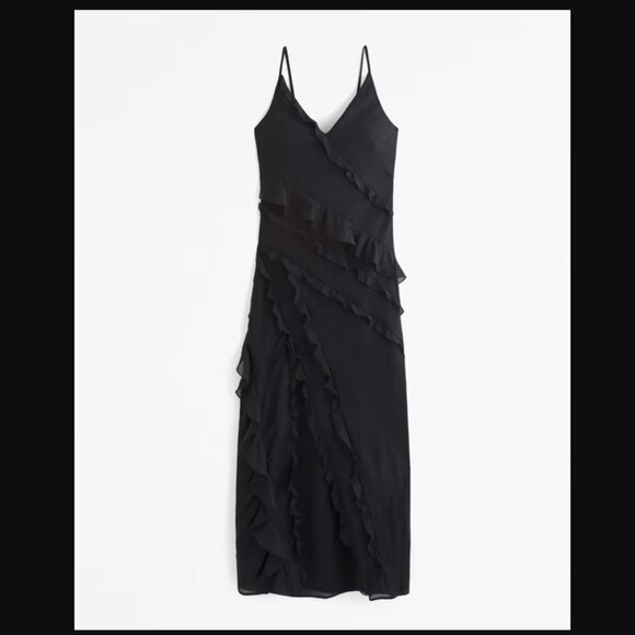 Abercrombie Women's Draped Ruffle Maxi Dress - Picture 2 of 4